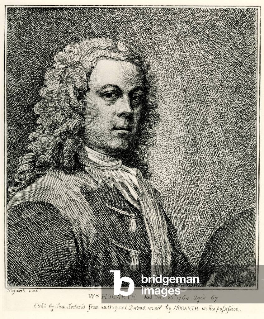 Image of Photography depicting William Hogarth, 1884-90 by German Artist, b/w