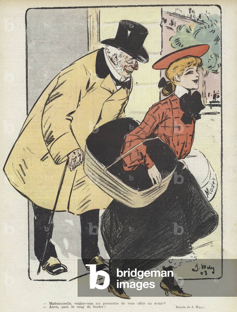 Illustrazione per Le Rire (color lito)