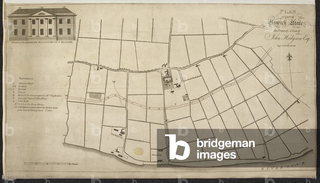A plan of part of Elswick Estate, b/w