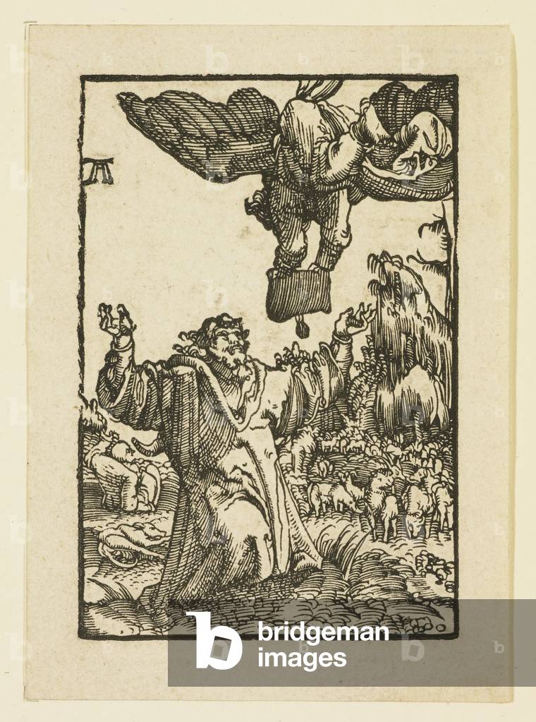 Angelo Apparendo a Gioacchino (xilografia)