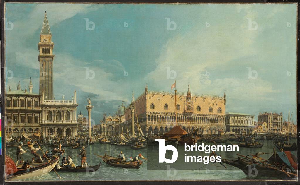 Der Molo, Venedig, vom Bacino di San Marco (Öl auf Leinwand)