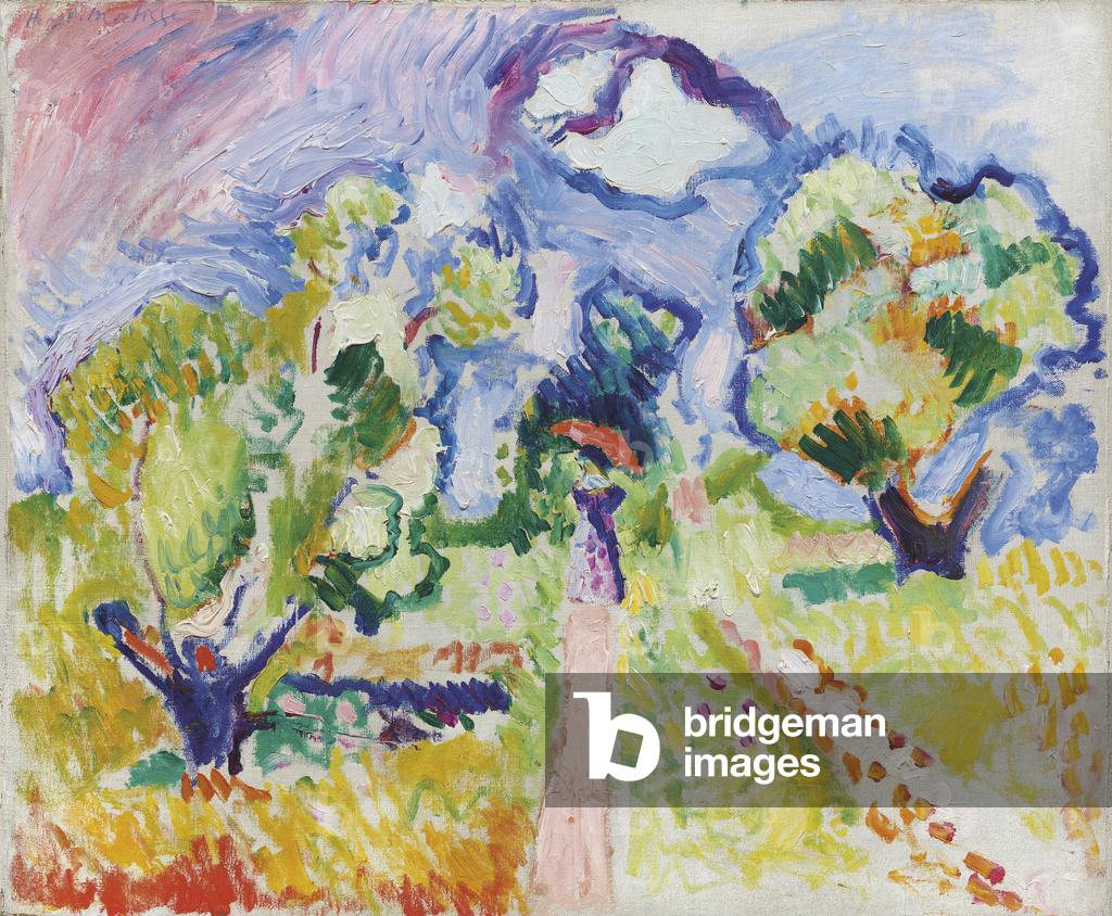 Image of Painting depicting Promenade des oliviers' 1905 by Henri Matisse