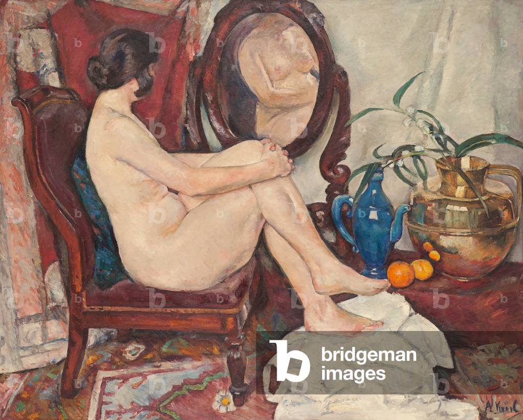 lo specchio 1922 (olio su tela)