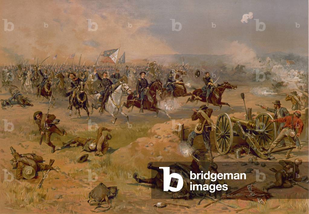 American Civil War 1861-1865: «Sheridan's Final Charge at Winchester». Battaglia di Opequon chiamata anche Ter