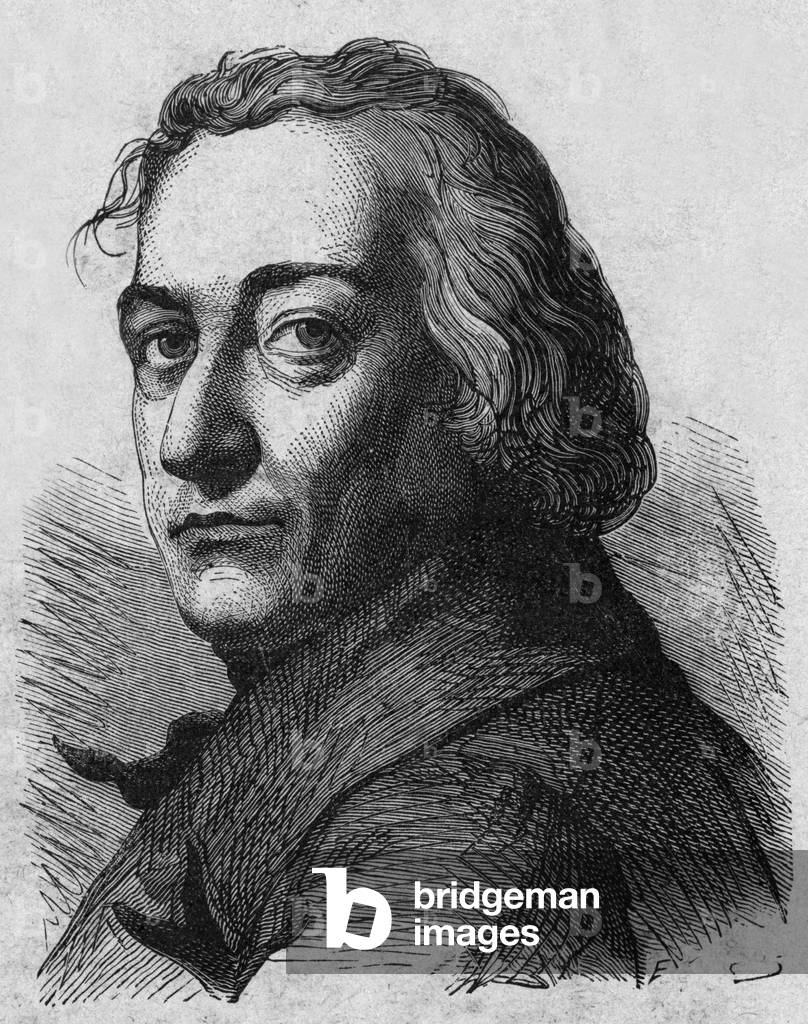 Immagine di Incisione "Claude Louis Berthollet (1748-1822) chimico francese", b/w