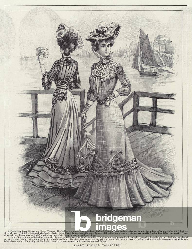 Smart Summer Toilettes (engraving) by English Artist