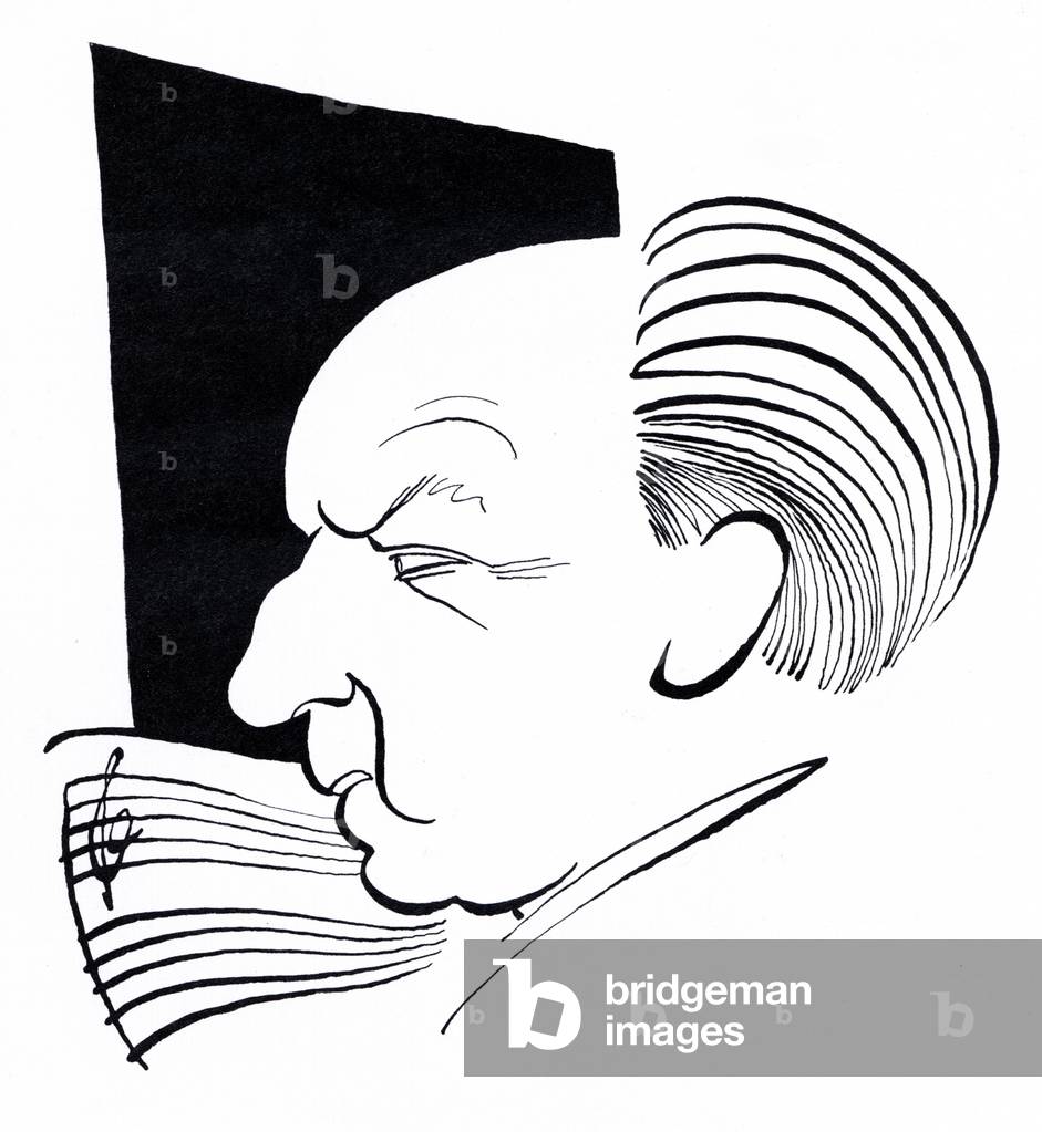 Ernst Krenek, caricatura