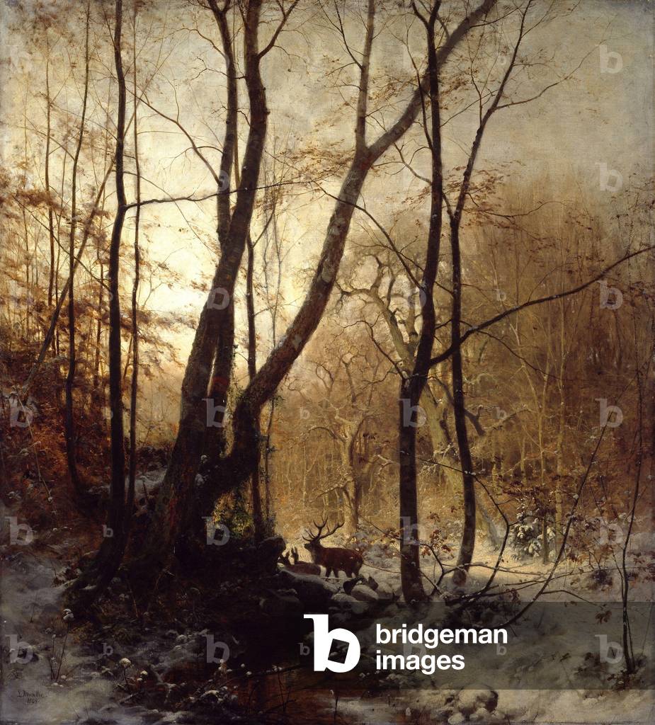 Inverno in Germania, 1869 (olio su tela)