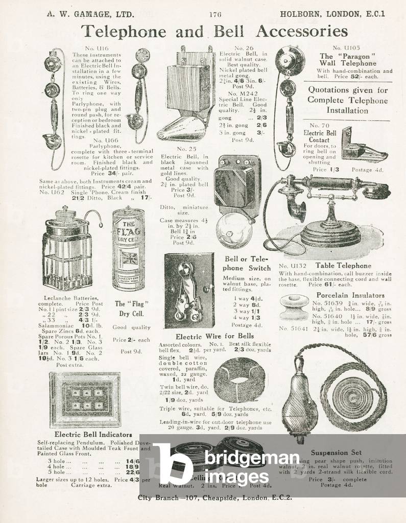 Bild von Druck "Seite aus Gamages Gesamtkatalog (96. Ausgabe)" 1901 von English School