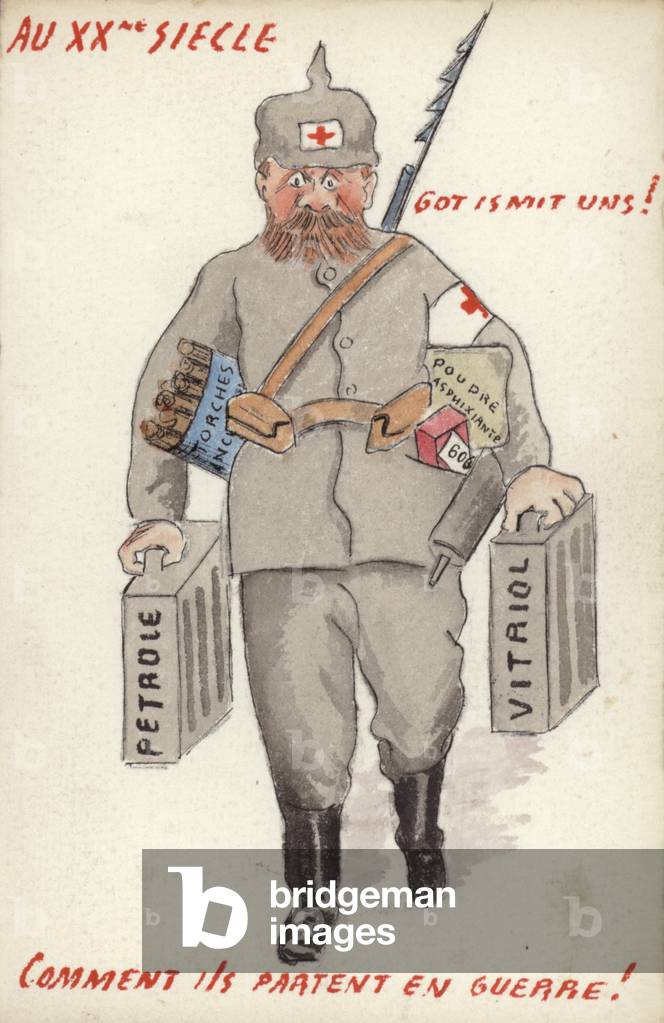 Soldato tedesco che trasporta un sacco di esplosivi (colore lito)