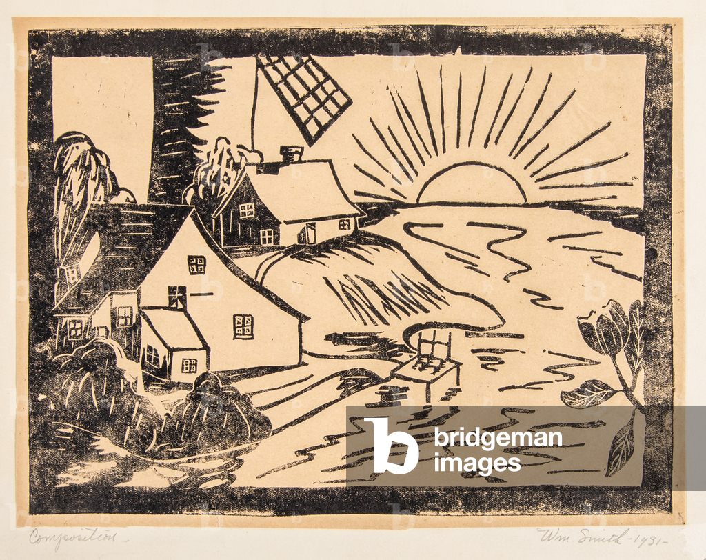 Image of Print depicting Composition 1931 by William E. Smith