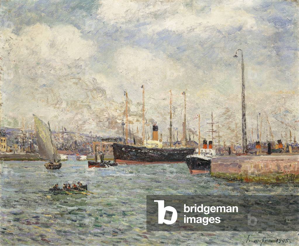 Le Port du Havre, 1905 (öl auf leinwand)