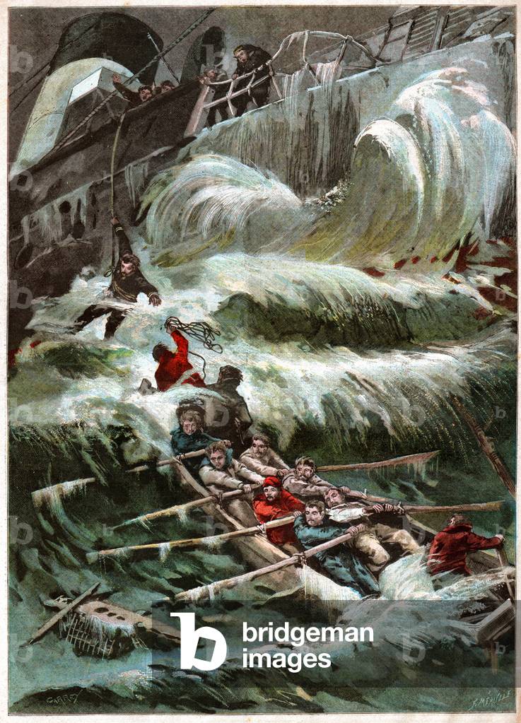 Sauvetage en pleine mer. Salvare durante una tempesta.
