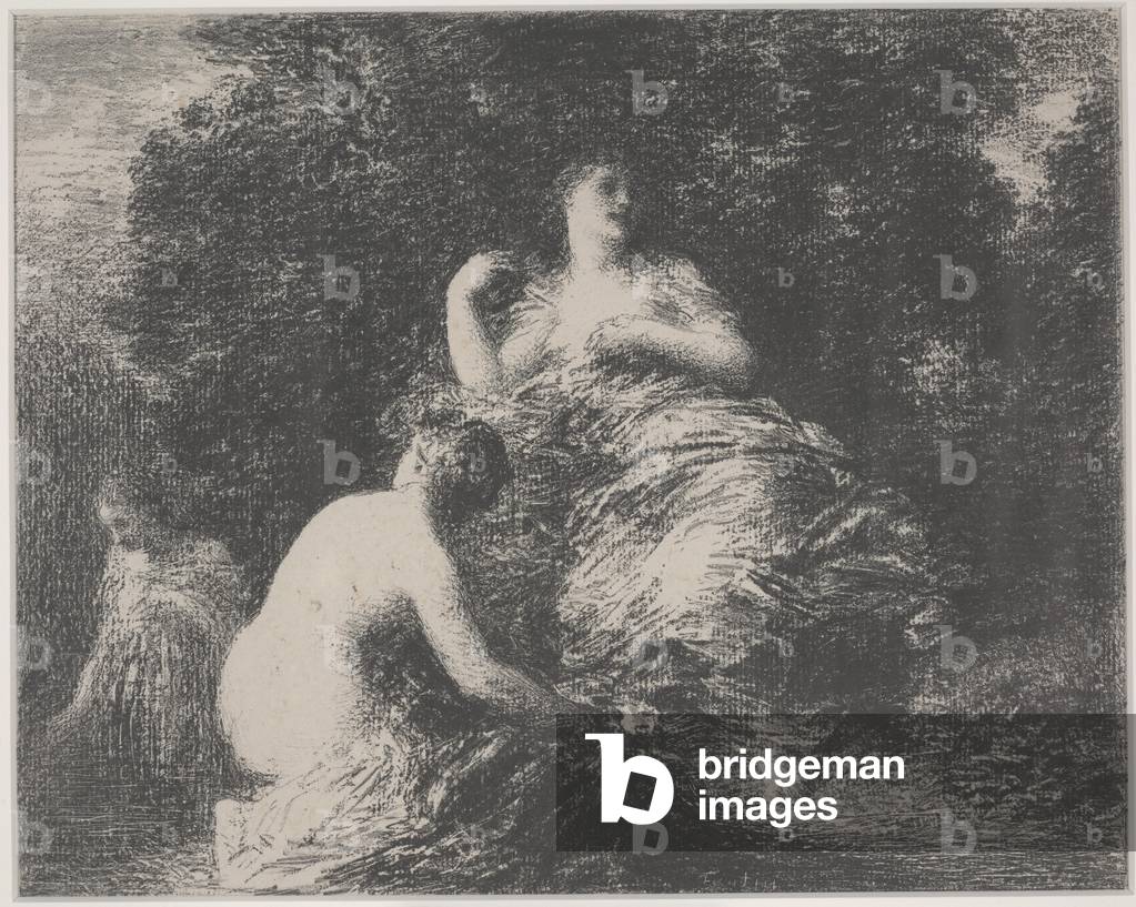 Die Badenden, 1896 (Litho)