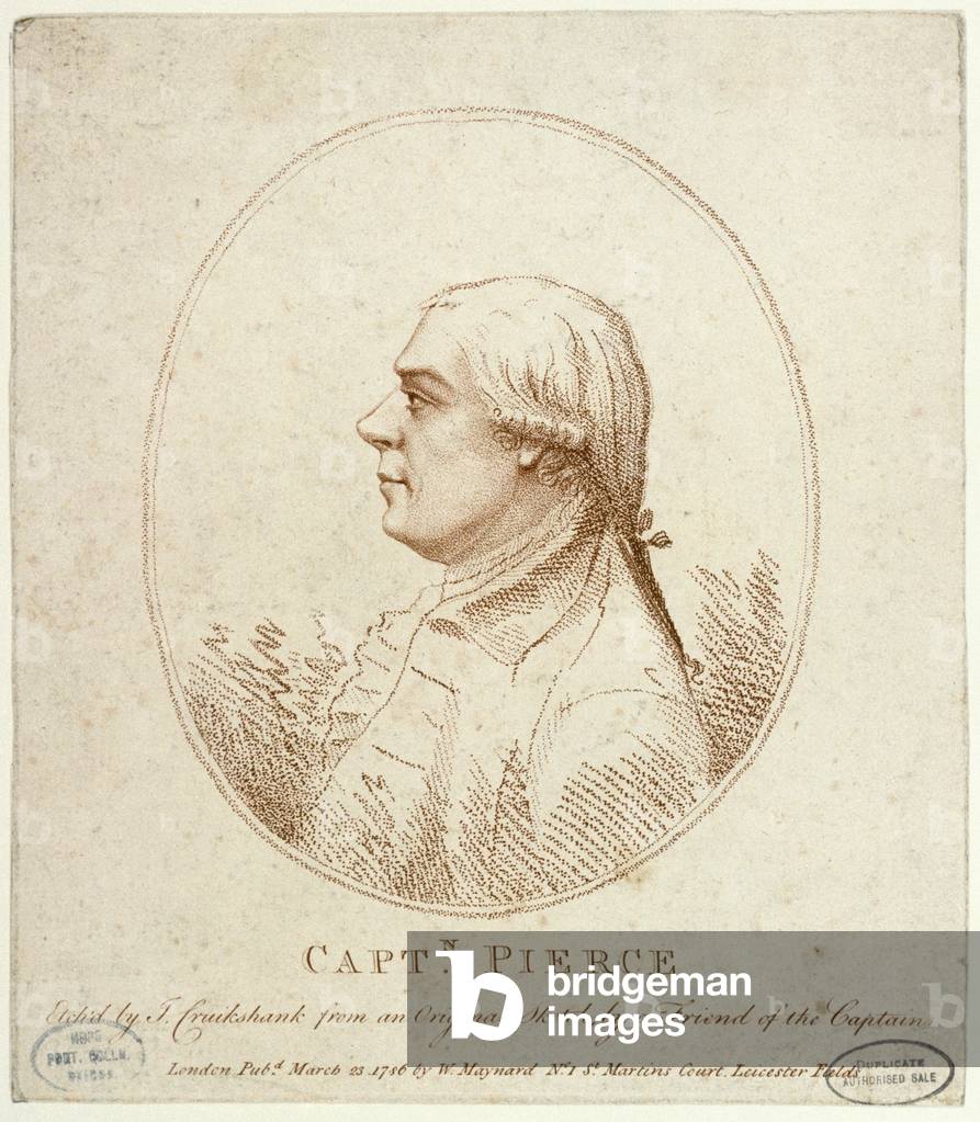 Capitaine Richard Pierce, 1786 (gravure)