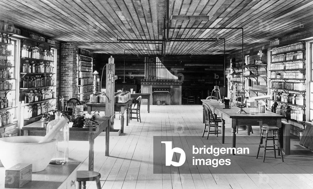 Image of EDISON LABORATORY, c.1930 A reconstruction of Thomas Edison's