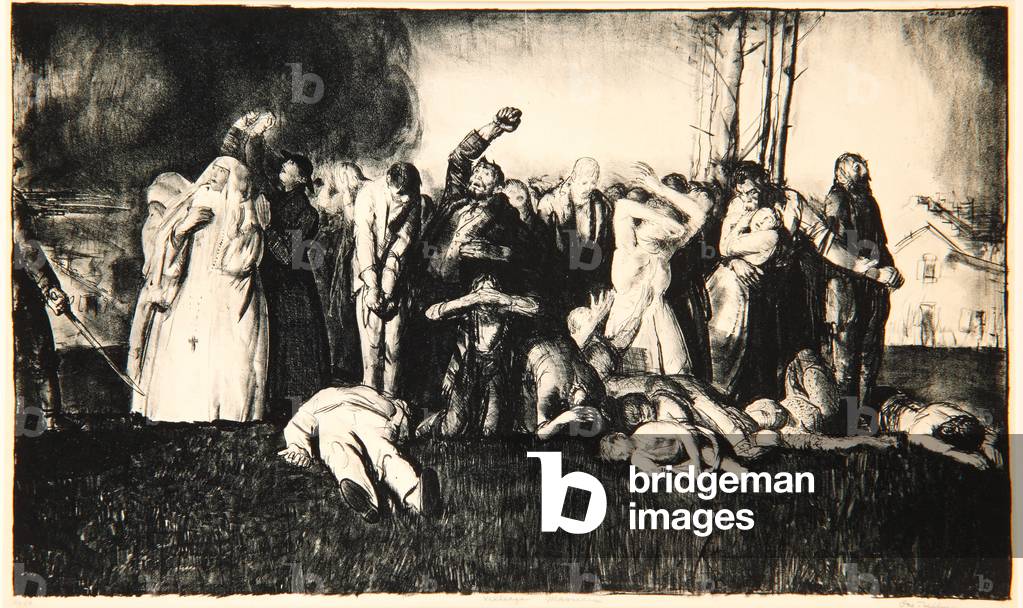 Massacro a Dinant, 1918 (lito)