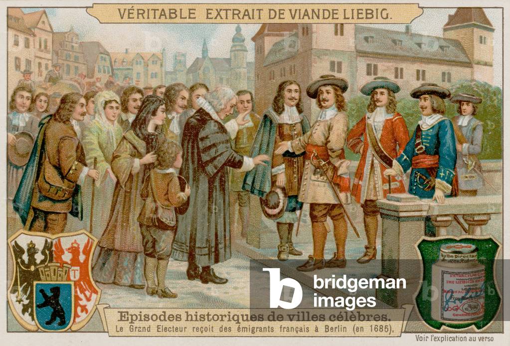 "Der Große Kurfürst gibt das Urteil von Potsdam im Jahre 1685 Erlauben Sie verbannten französischen Protestant