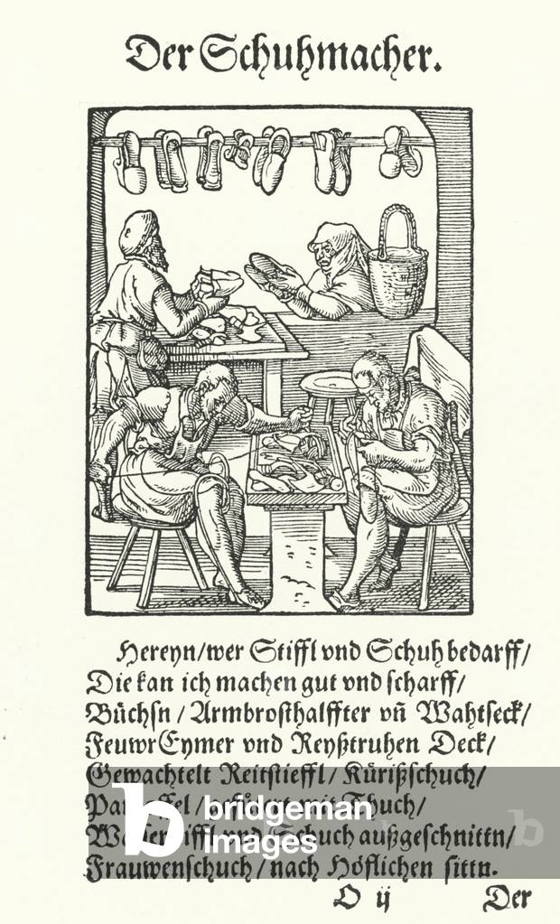 Der Schuhmacher (Gravur)