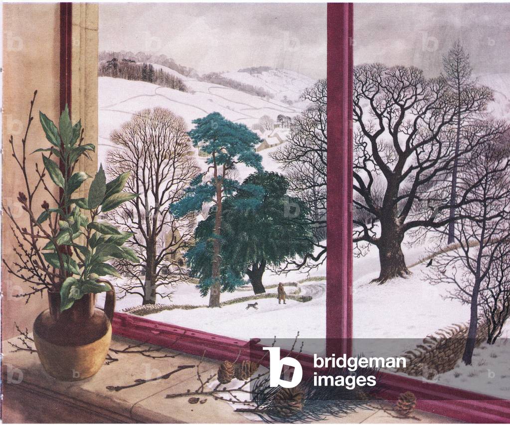 Januar (Farbe Litho)