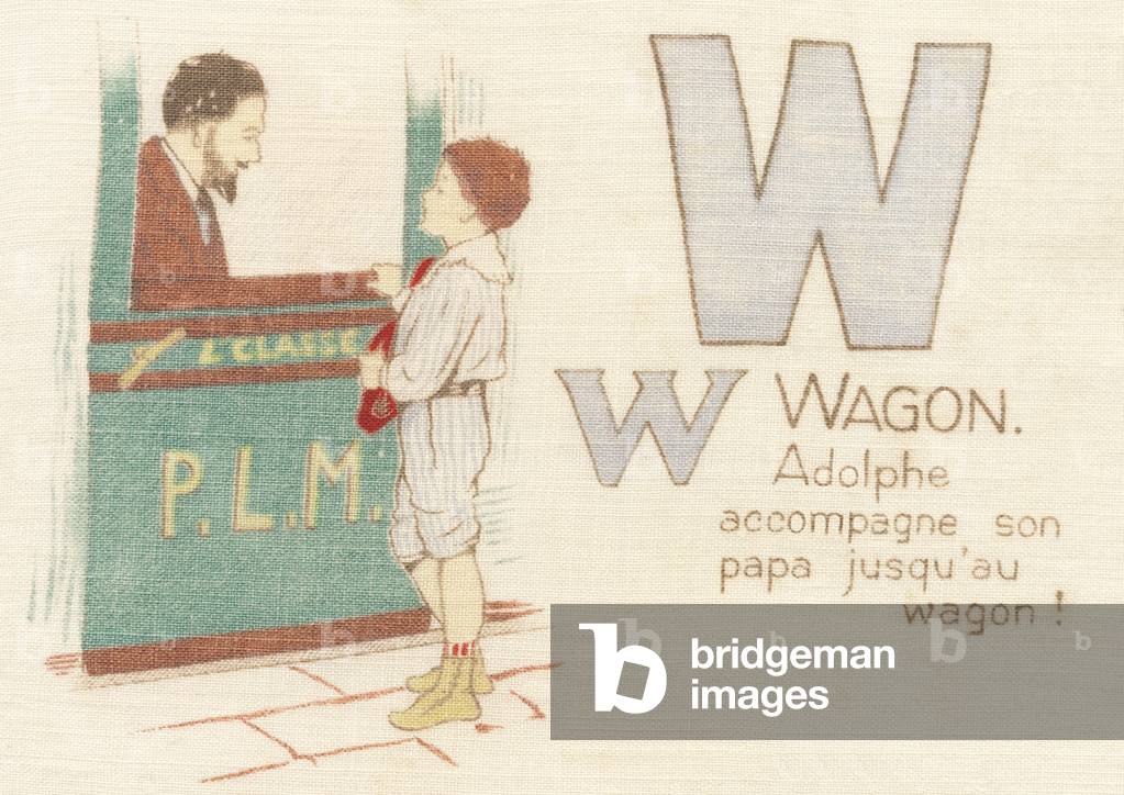 W Wagon Adolphe goes with his dad to the wagon!