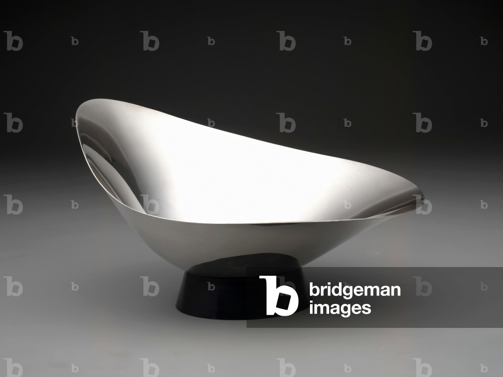 Modern "Decorator" bowl, c.1959 (silverplate & plastic)