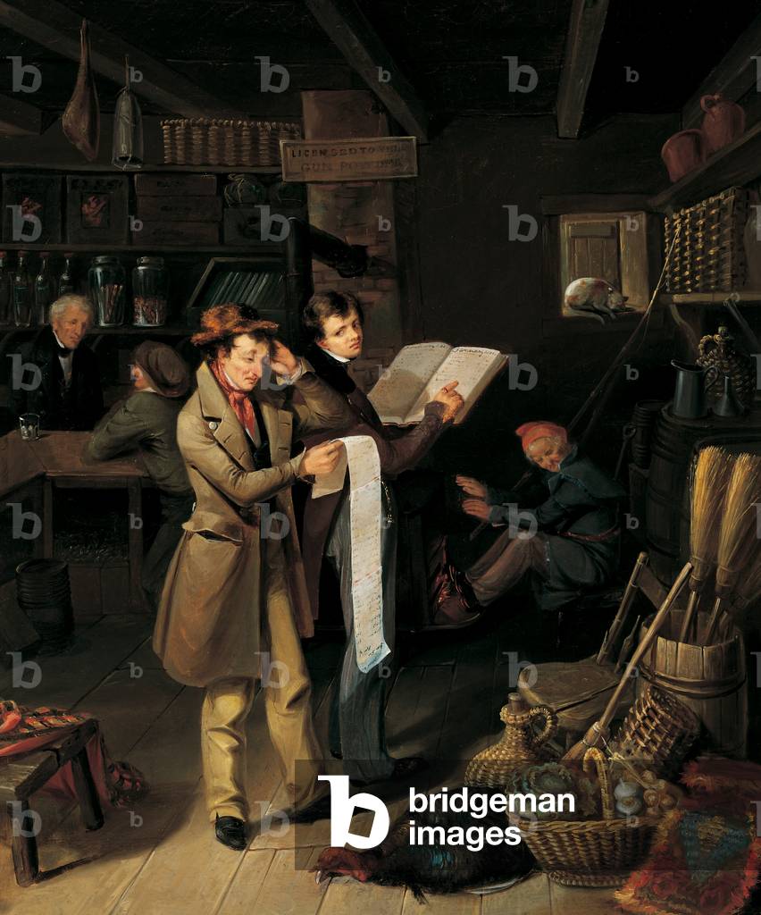 Immagine di Dipinto "il lungo conto 1760 (olio su tela)", 1760 di James Henry Beard