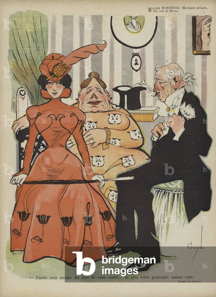 Illustration für Le Rire (Farbe Litho)