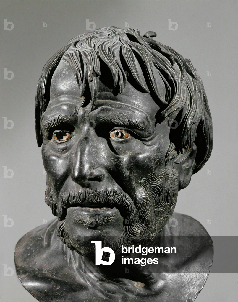 Bild von Skulptur "Pseudo-Seneca" von Erich Lessing