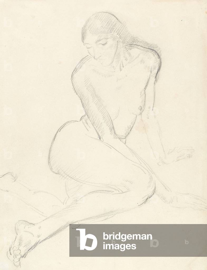 Nan, il sognatore, 1911 (matita su carta)