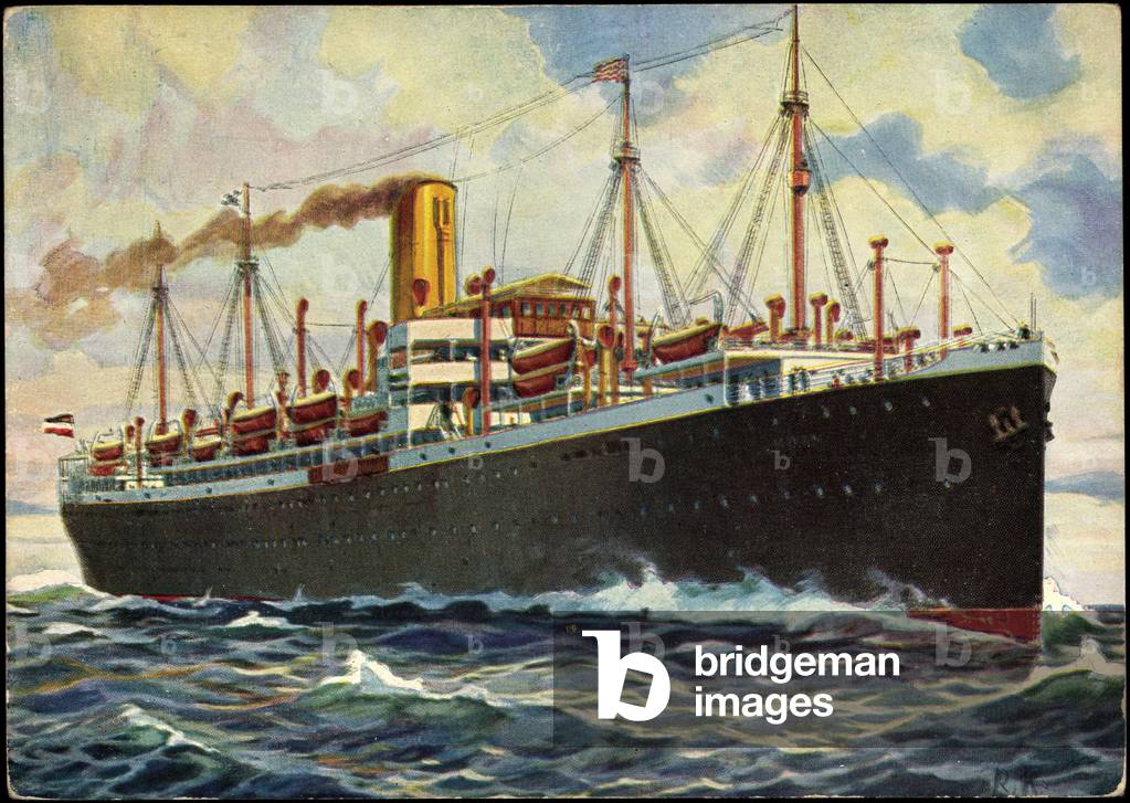 Künstler Norddeutscher Lloyd Bremen, Dampfer Crefeld