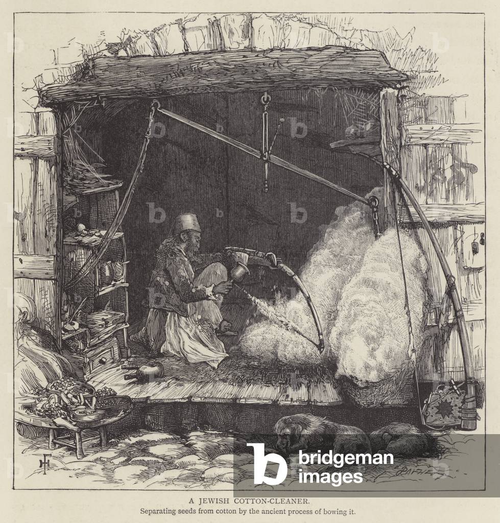 A Jewish cotton-cleaner (engraving) by English Artist