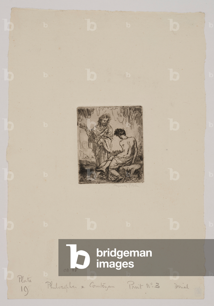 Philosoph und Kurtisane, 1906 (Ätzung)