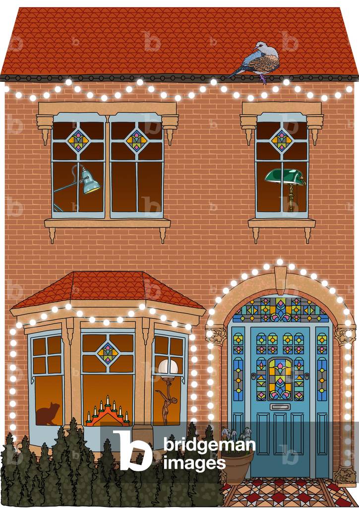 Festive House by Claire Huntley