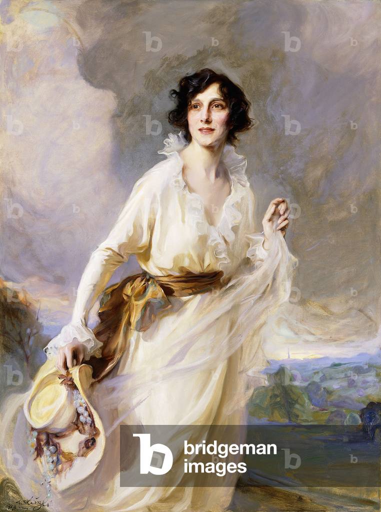 Porträt von Dame Crosfield, 1923 (öl auf leinwand)