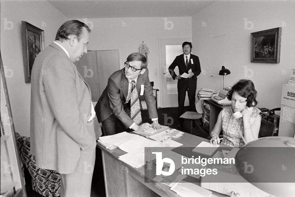Hans-Dietrich Genscher a Monaco di Baviera, 1972 (b/n foto)