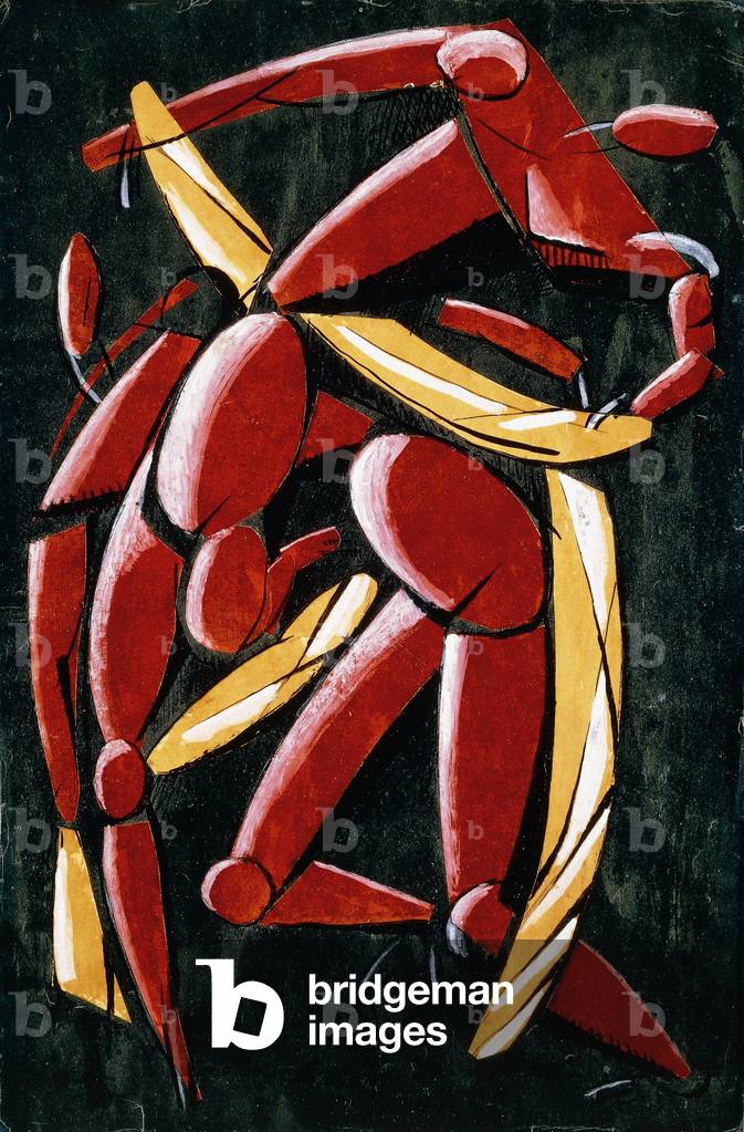 Image of Sweden Stockholm Collage 1913 collage and gouache on  