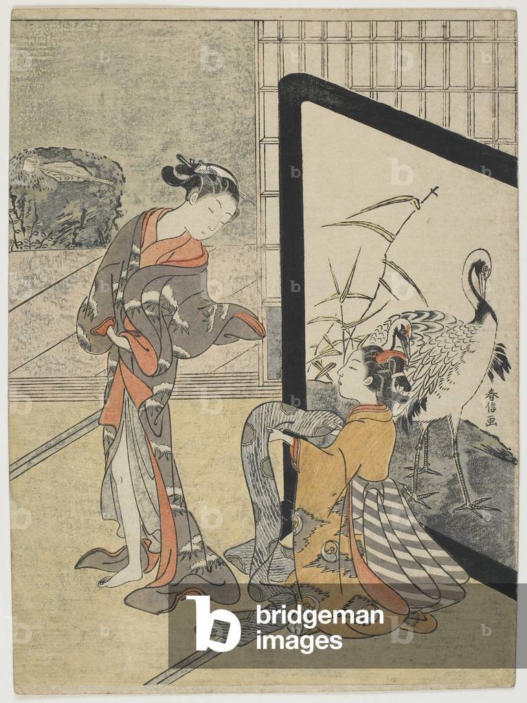 "Getting Dressed", 1765-1769 von Suzuki Harunobu