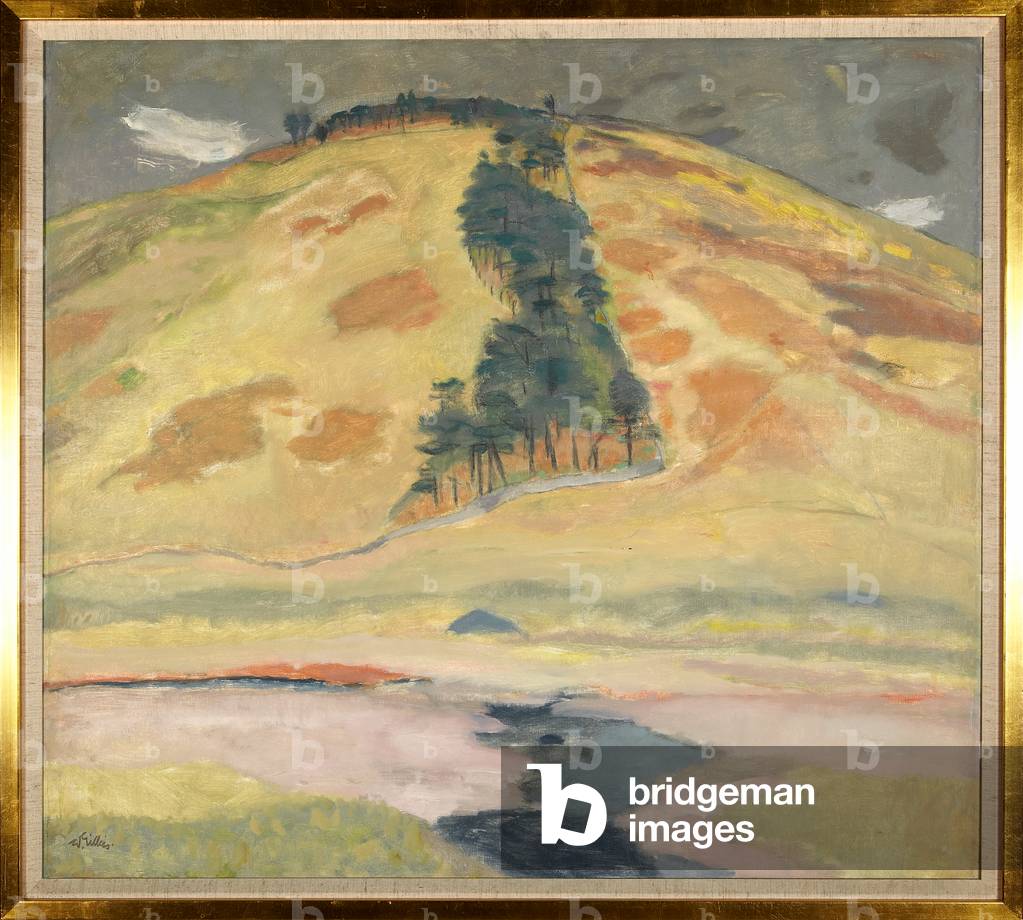 Tra Raeshaw e Carcant su Heriot Water, c.1968 (olio su tela)