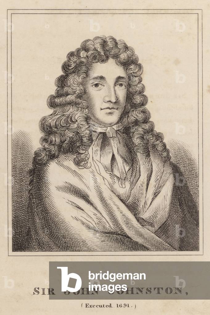 Sir John Johnston, Executed 1691 (gravur)