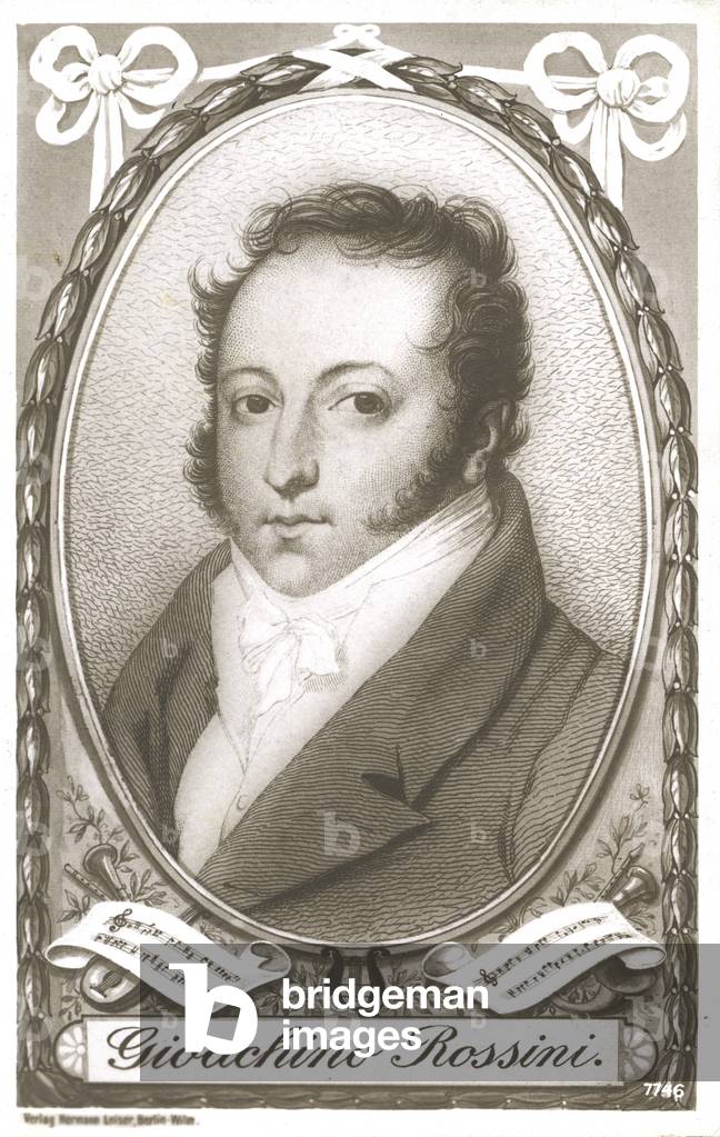 "Gioacchino Rossini", b/w