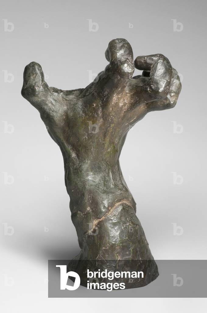 Die geklügelte Hand, modelliert c.1885, gegossen von Alexis Rudier (1874-1952), 1925 (bronze)