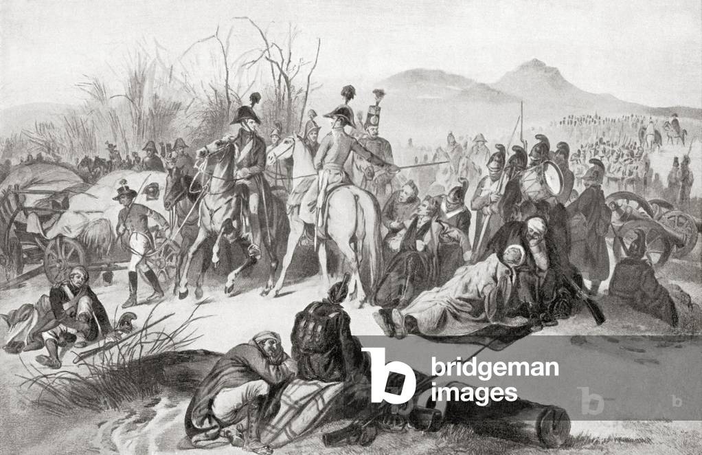 Personale francese alla seconda battaglia di Neerwinden, 1793, da Hutchinson's History of the Nations, pub. 19