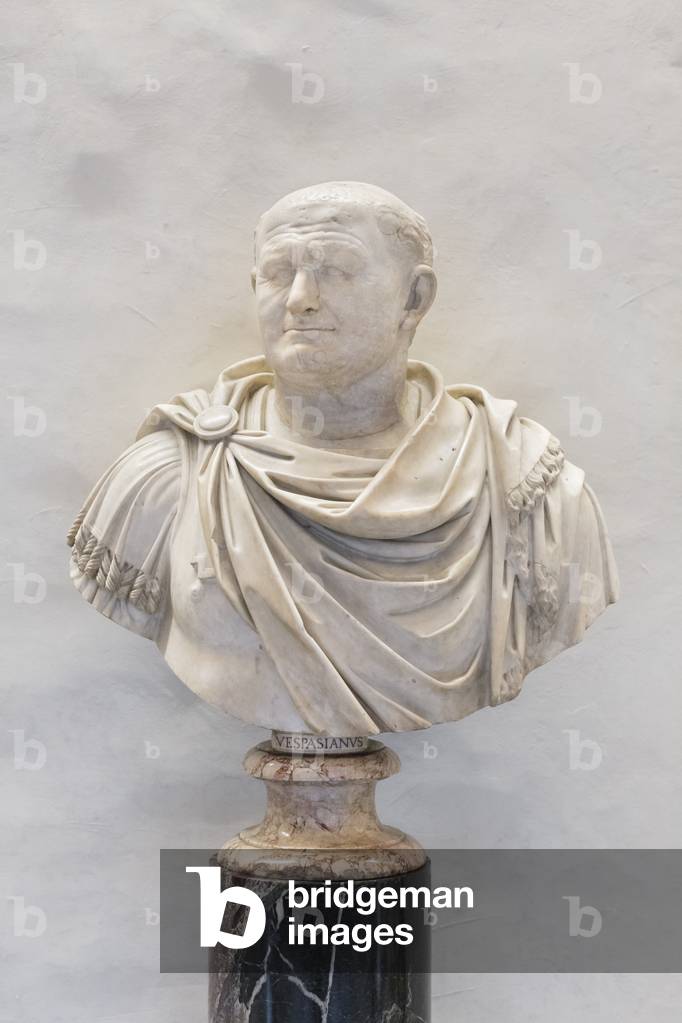 "Busto con testa di Vespasiano" 70 di Roman