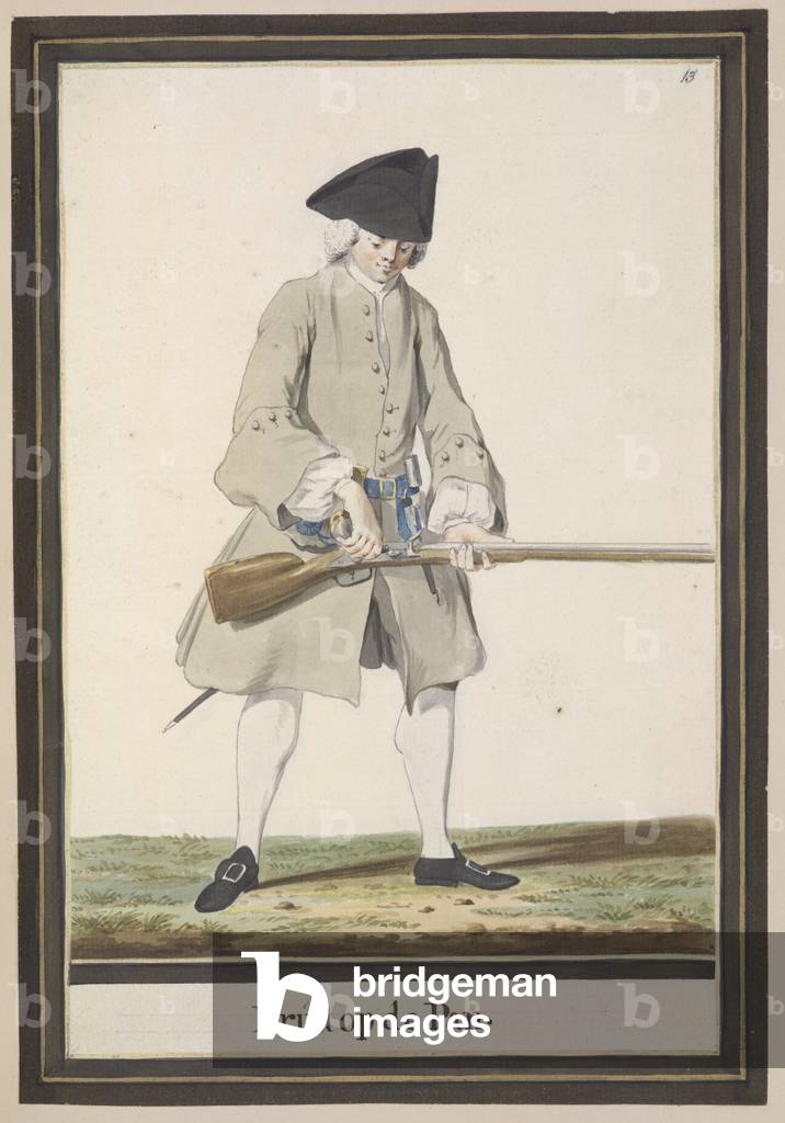 "Soldat mit Muskete."