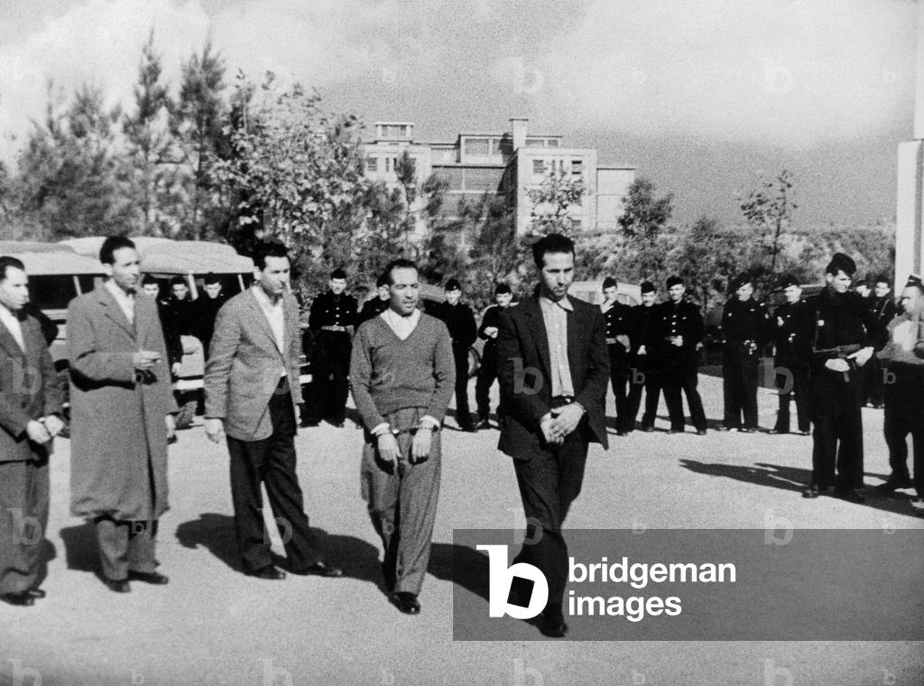 Arresto del Fronte Nazionale Algerino (FLN) il 22 ottobre 1956 ad Algeri durante la guerra d'Algeria (rimasero