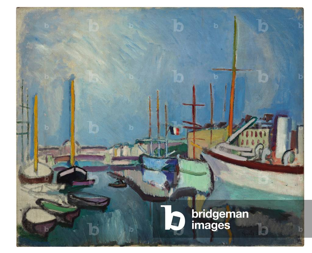 Immagine di Dipinto "Il porto di Le Havre", c.1905-1906 di Raoul Dufy