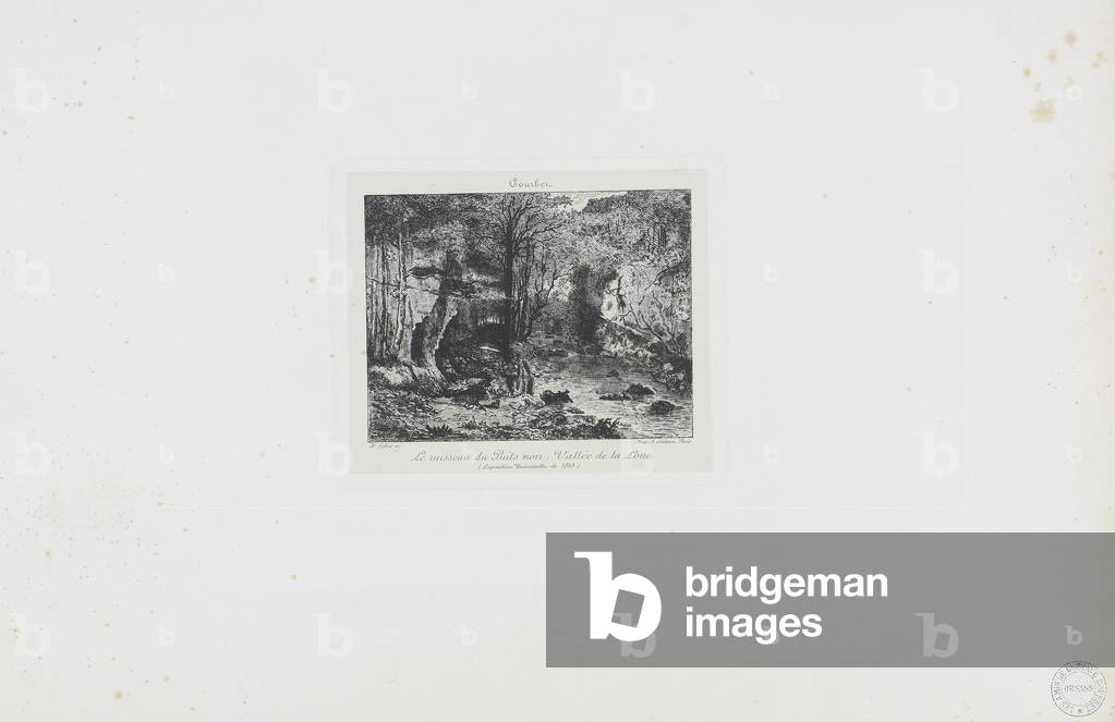 "Der Bach des Black Well. Vallee de la Loue (19. Jahrhundert)" von Henri Lefort