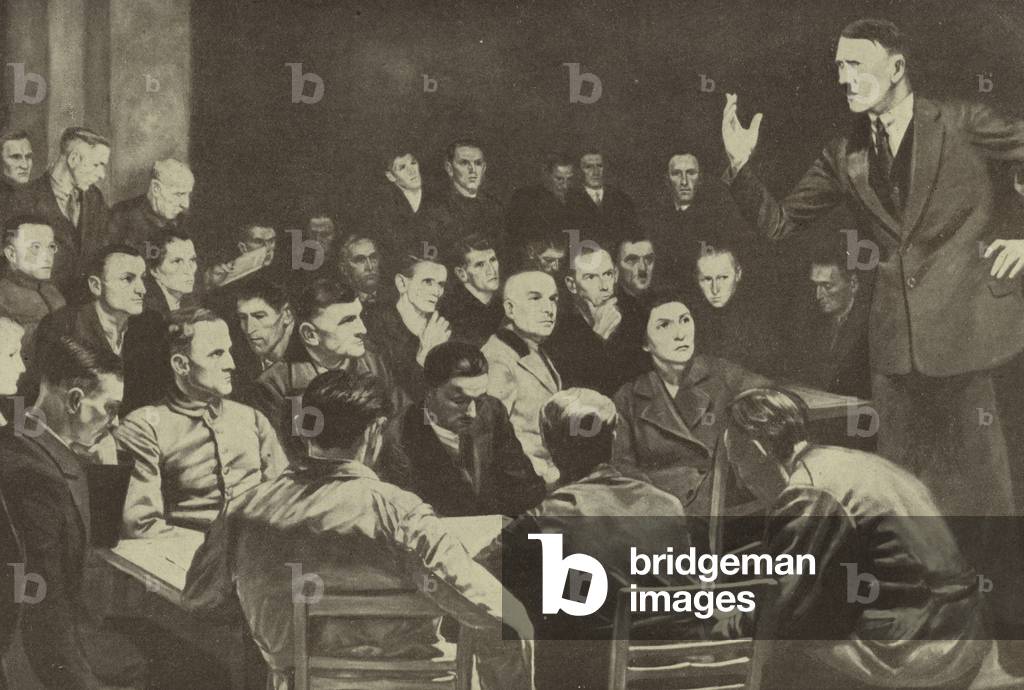 Api Nazi 2 Image of German Nazi Party leader Adolf Hitler addressing an early ...