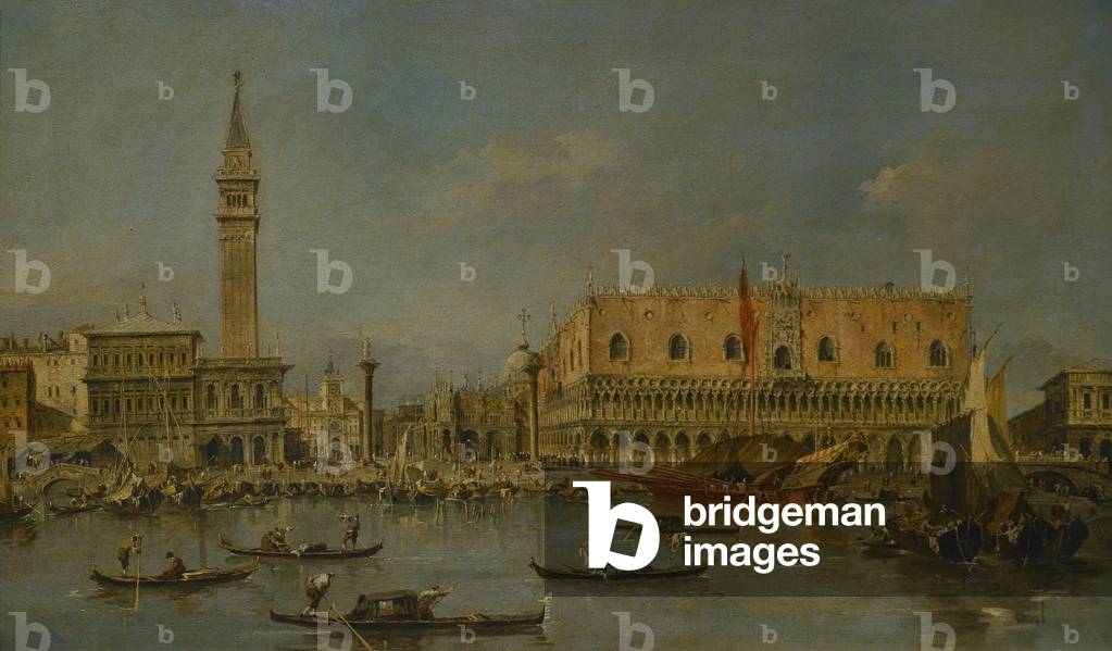 Immagine di Dipinto "Veduta del Molo con il Palazzo Ducale" 1780 di Francesco Guardi